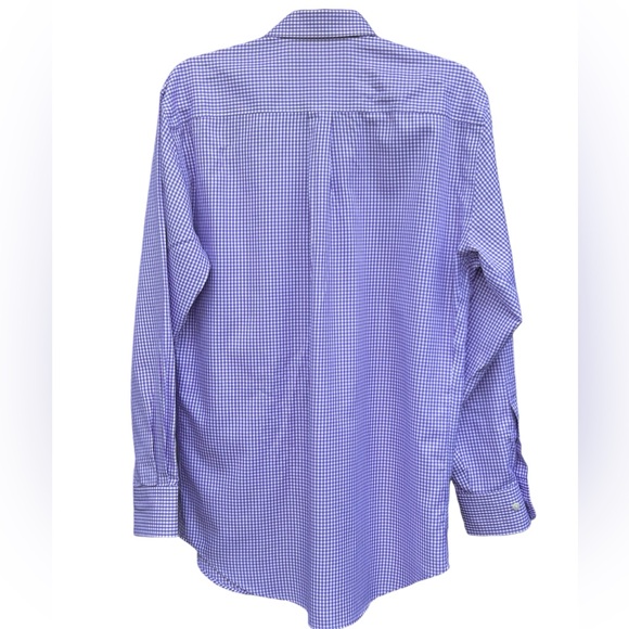 Peter Millar Checkered Print Long Sleeves Button Down Shirt Size M - Picture 4 of 4